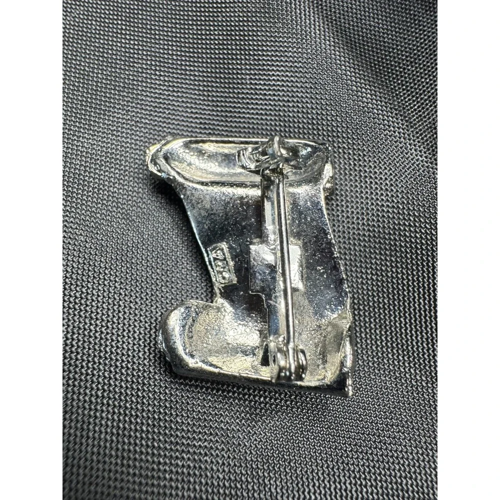 Vintage ORA Silver-Tone Torah Scroll Brooch Pin Jewish Judaica 1